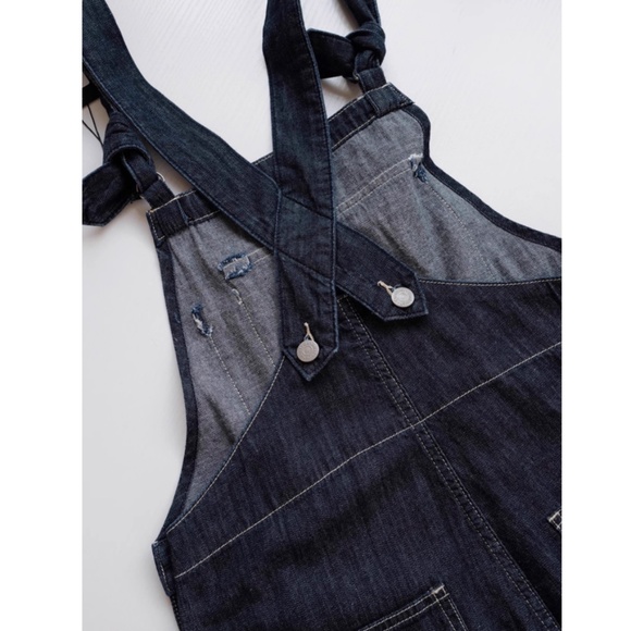 NWT Denimist Tie Strap Relaxed Overall - Drapey Rinse Indigo Causal All in One - Picture 9 of 12